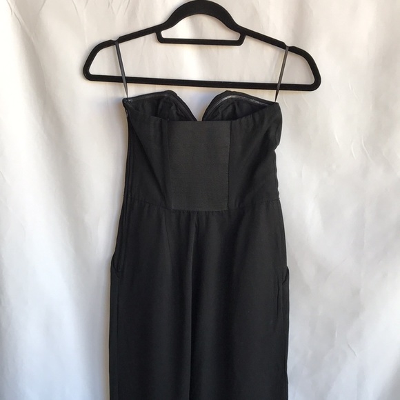 H&M Conscious black Brooker bustier jumpsuit, size 6 - Picture 4 of 10